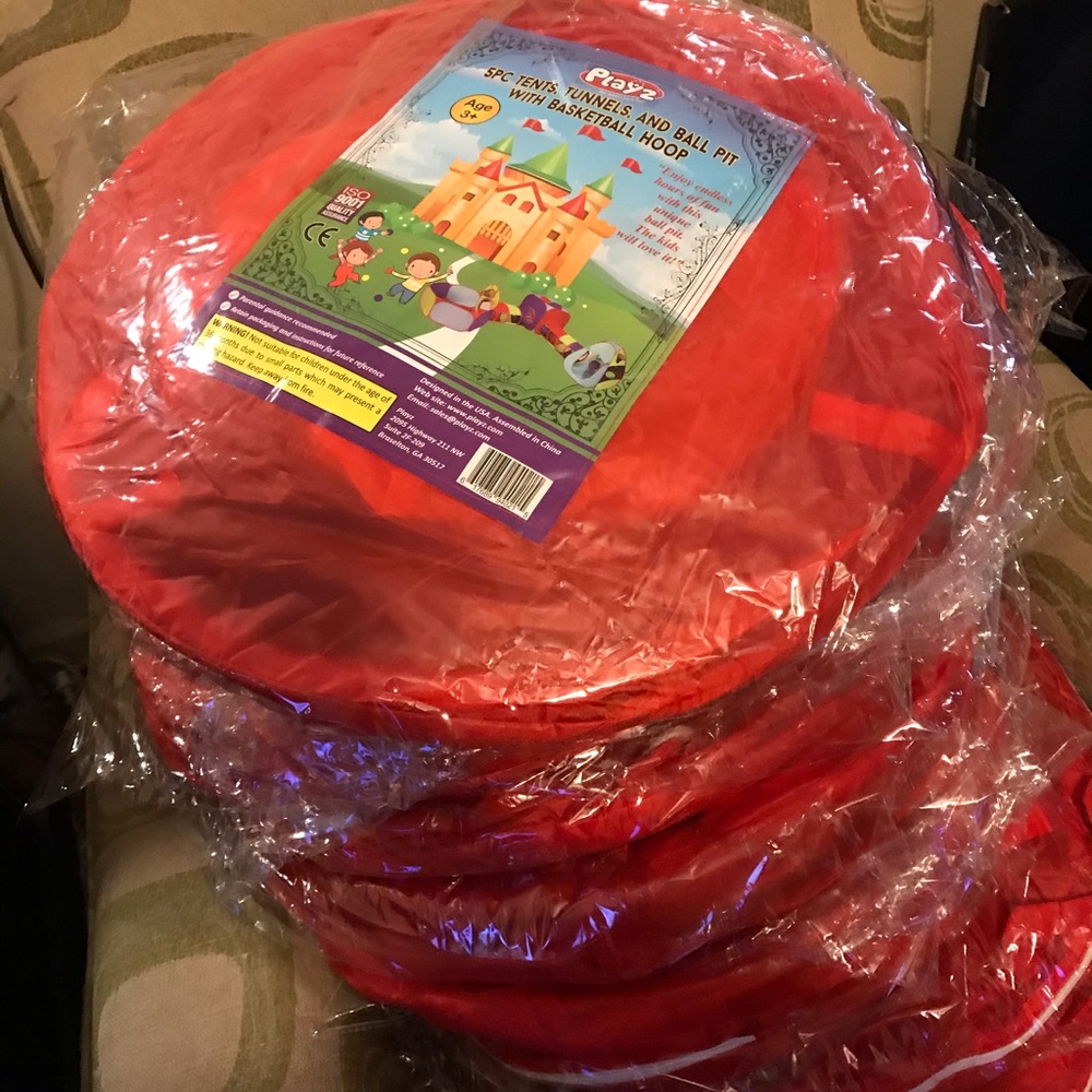 Multicolor Kids Play Tunnel, Ball Pit & Pop-Up Tent Set - Picture 3 of 3